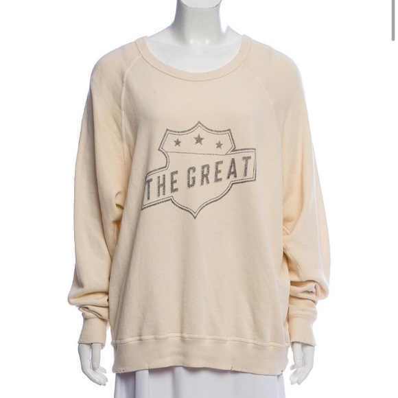 THE GREAT. Tops - The Great scoop neck sweatshirt